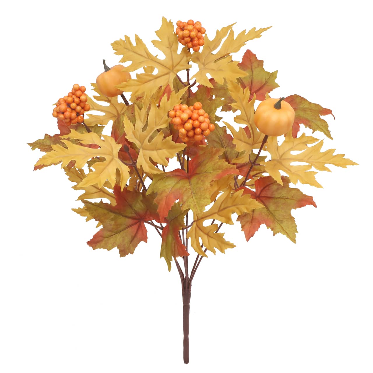 18.5" Maple Leaves, Berries & Pumpkins Bush by Ashland®